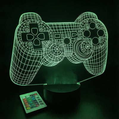 3D Illusion Gaming Controller LED Lamp