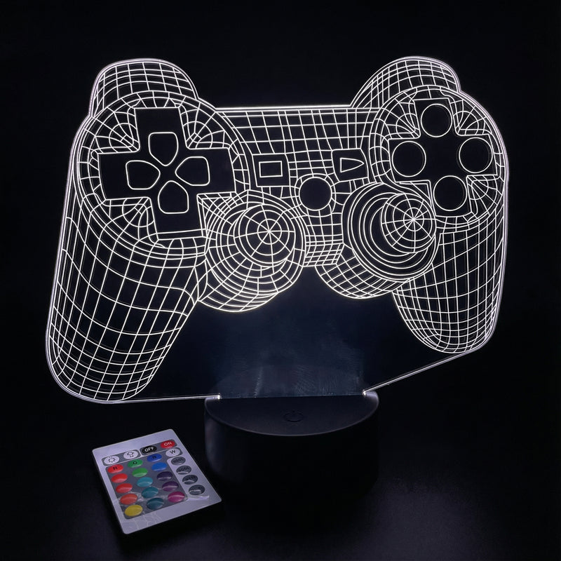 3D Illusion Gaming Controller LED Lamp