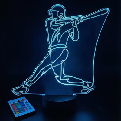 Baseball Player LED Lamp