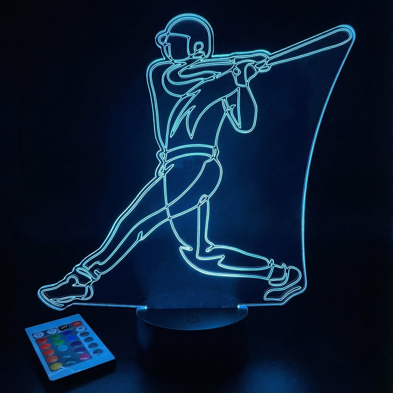 Baseball Player LED Lamp