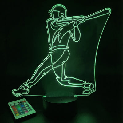 Baseball Player LED Lamp