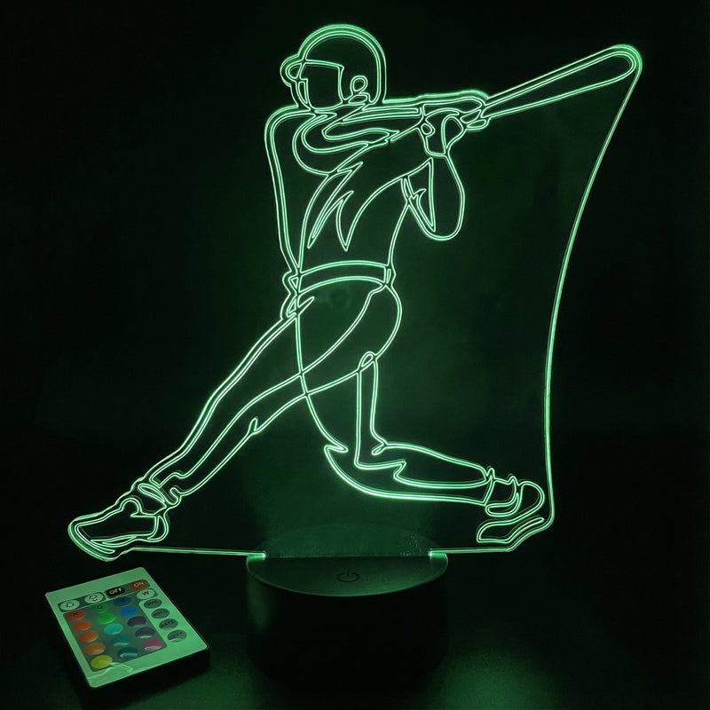 Baseball Player LED Lamp