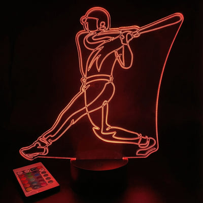 Baseball Player LED Lamp