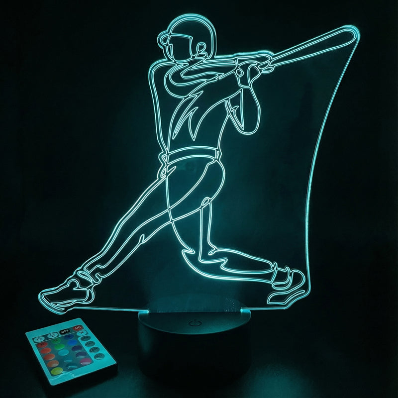 Baseball Player LED Lamp