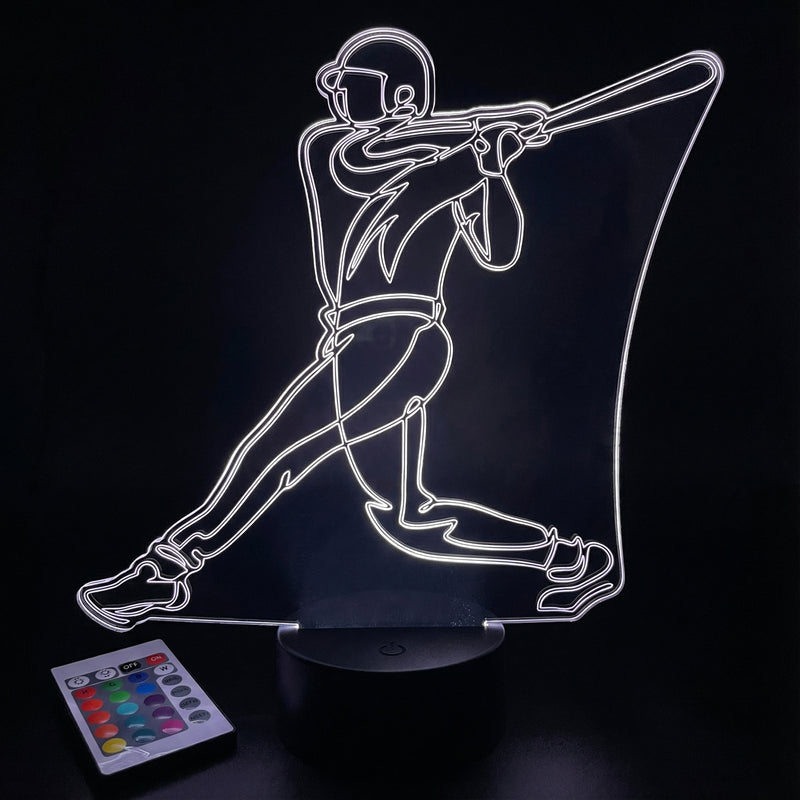 Baseball Player LED Lamp
