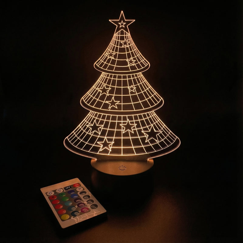 3D Christmas Tree Illusion LED Light