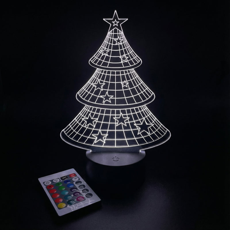 3D Christmas Tree Illusion LED Light
