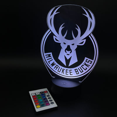 Milwaukee Bucks Illusion Lamp