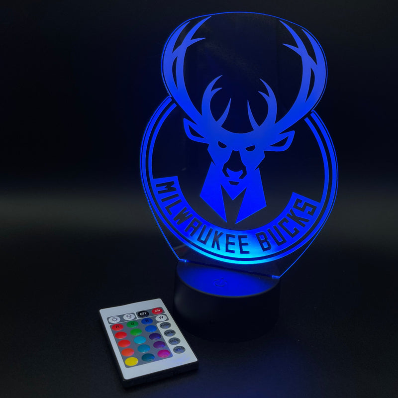 Milwaukee Bucks Illusion Lamp