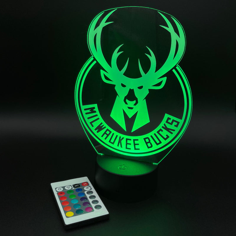 Milwaukee Bucks Illusion Lamp