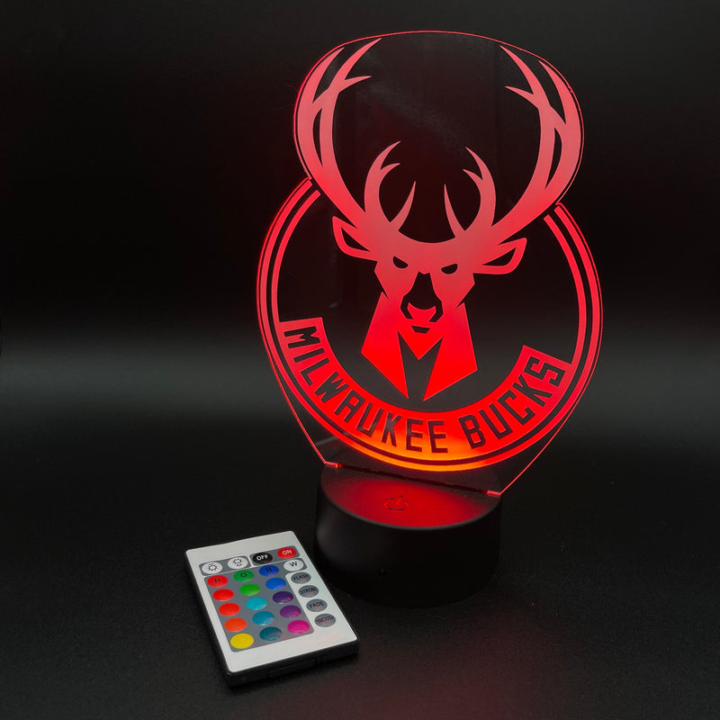 Milwaukee Bucks Illusion Lamp