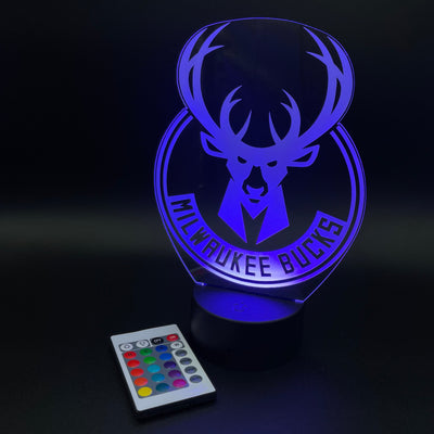 Milwaukee Bucks Illusion Lamp