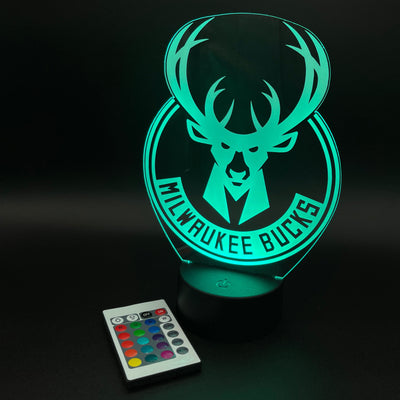 Milwaukee Bucks Illusion Lamp