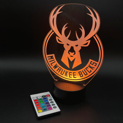 Milwaukee Bucks Illusion Lamp