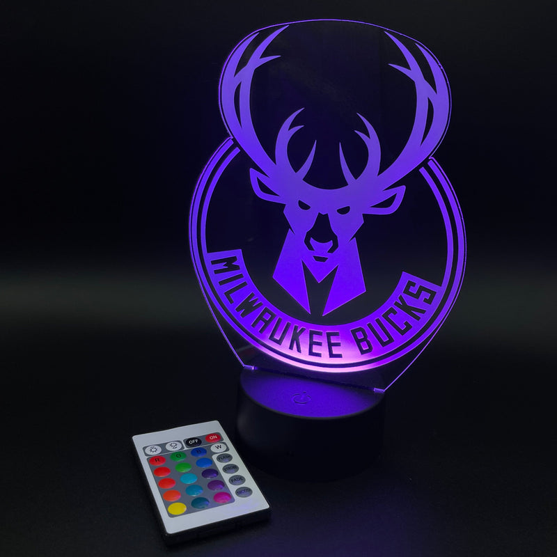 Milwaukee Bucks Illusion Lamp