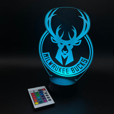 Milwaukee Bucks Illusion Lamp