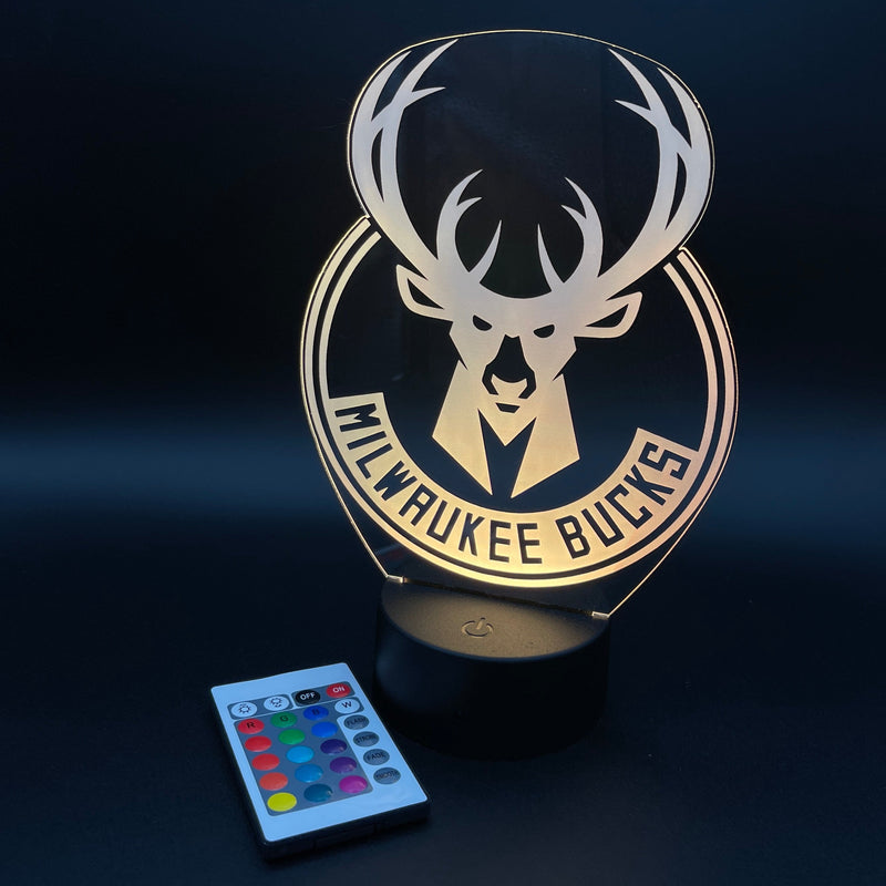 Milwaukee Bucks Illusion Lamp