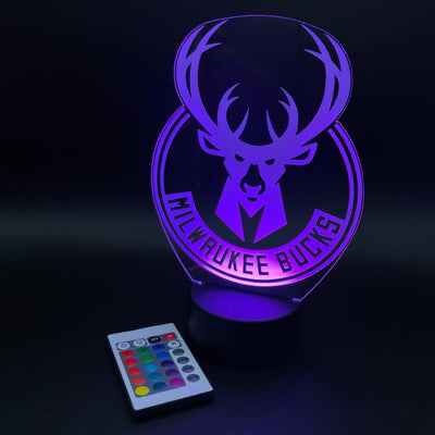 Milwaukee Bucks Illusion Lamp