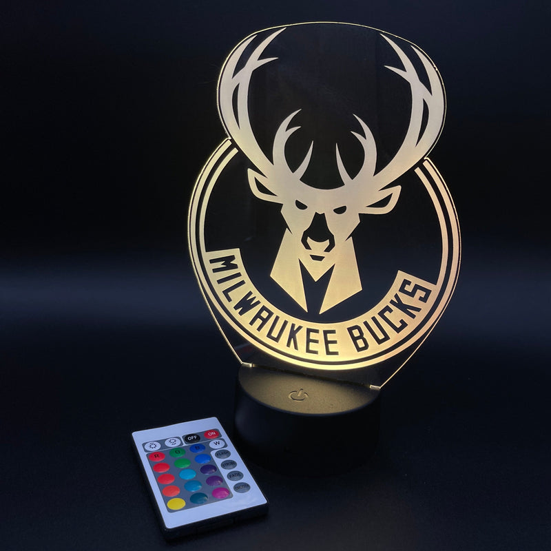 Milwaukee Bucks Illusion Lamp