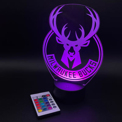 Milwaukee Bucks Illusion Lamp