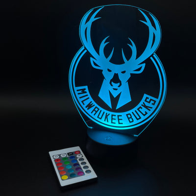 Milwaukee Bucks Illusion Lamp