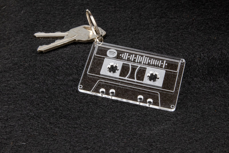 Spotify Cassette Mix Tape Keychain