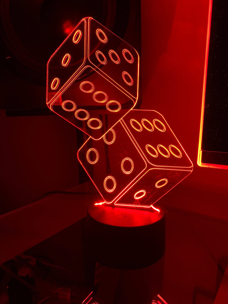 Dice 3D Illusion Lamp