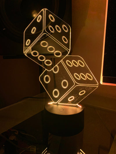 Dice 3D Illusion Lamp