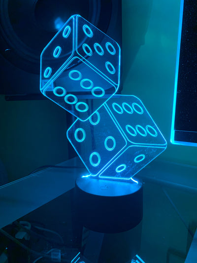 Dice 3D Illusion Lamp