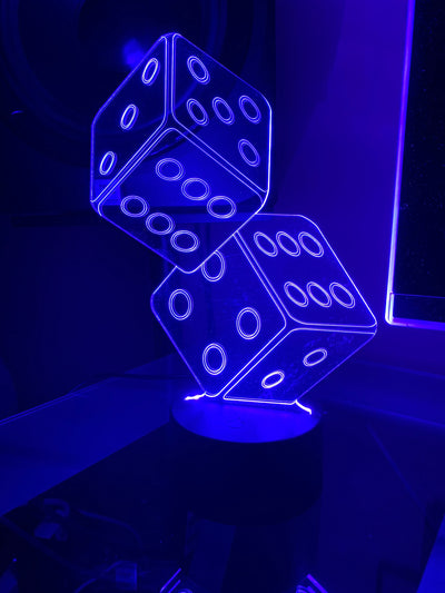 Dice 3D Illusion Lamp