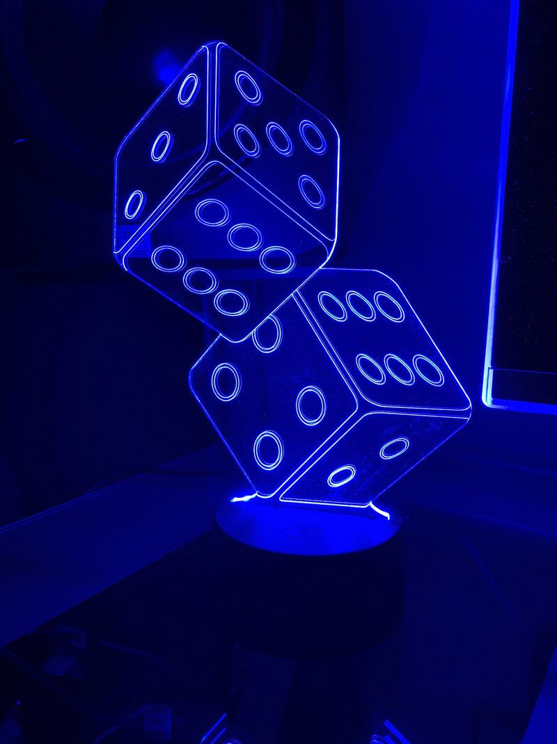 Dice 3D Illusion Lamp