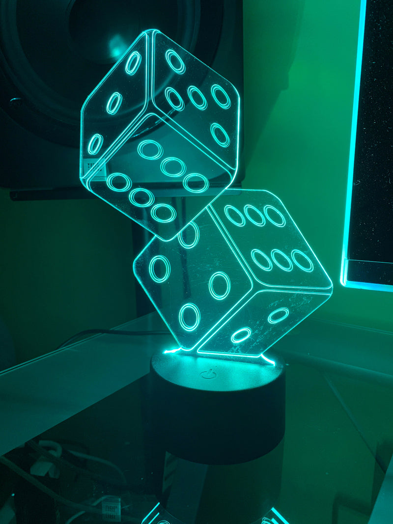 Dice 3D Illusion Lamp