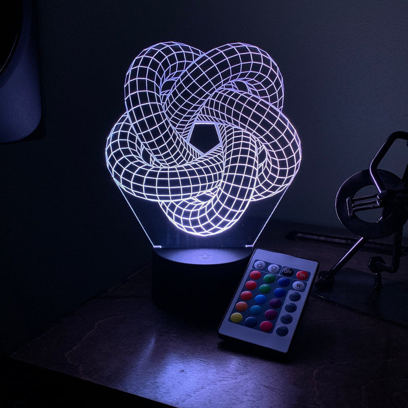 Infinite Torus Knot 3D Illusion Light