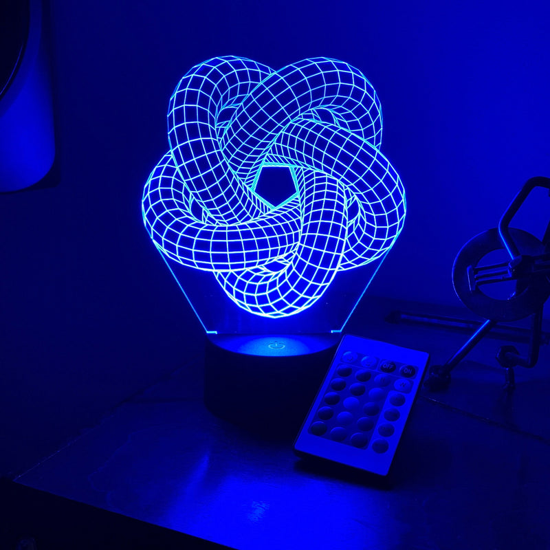 Infinite Torus Knot 3D Illusion Light