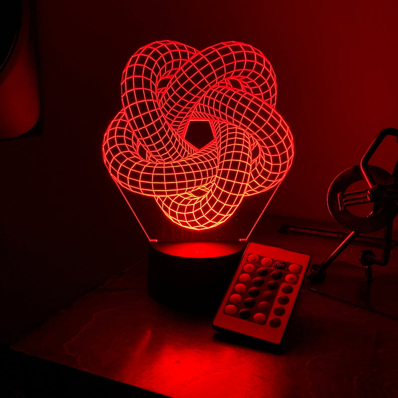 Infinite Torus Knot 3D Illusion Light