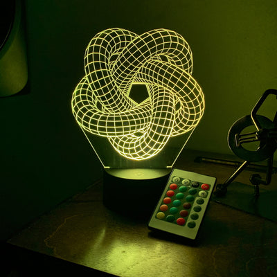 Infinite Torus Knot 3D Illusion Light