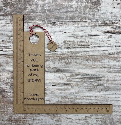 Teacher Appreciation Custom Bookmark | Thank You For Being Part of My Story - Custom MDF Bookmark