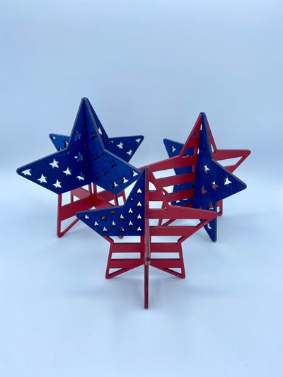 Patriotic 3D Standing Stars - DIY Craft Kit